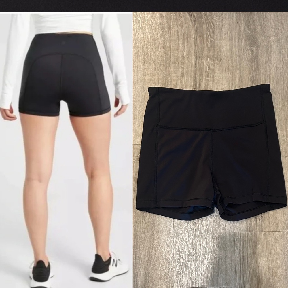 NEW (S) Athleta Ultimate Shortie 3" Spandex Gym Yoga Training Shorts Pocket
